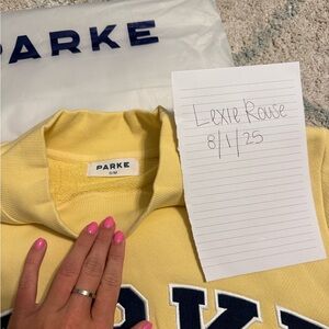 Parke Yellow Collared Sweatshirt